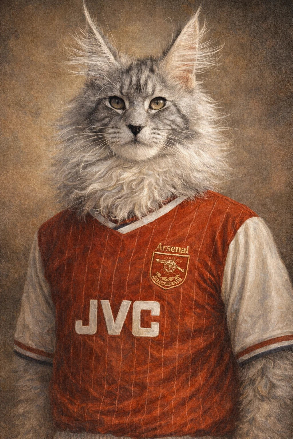 Retro Football — Arsenal personalised portrait