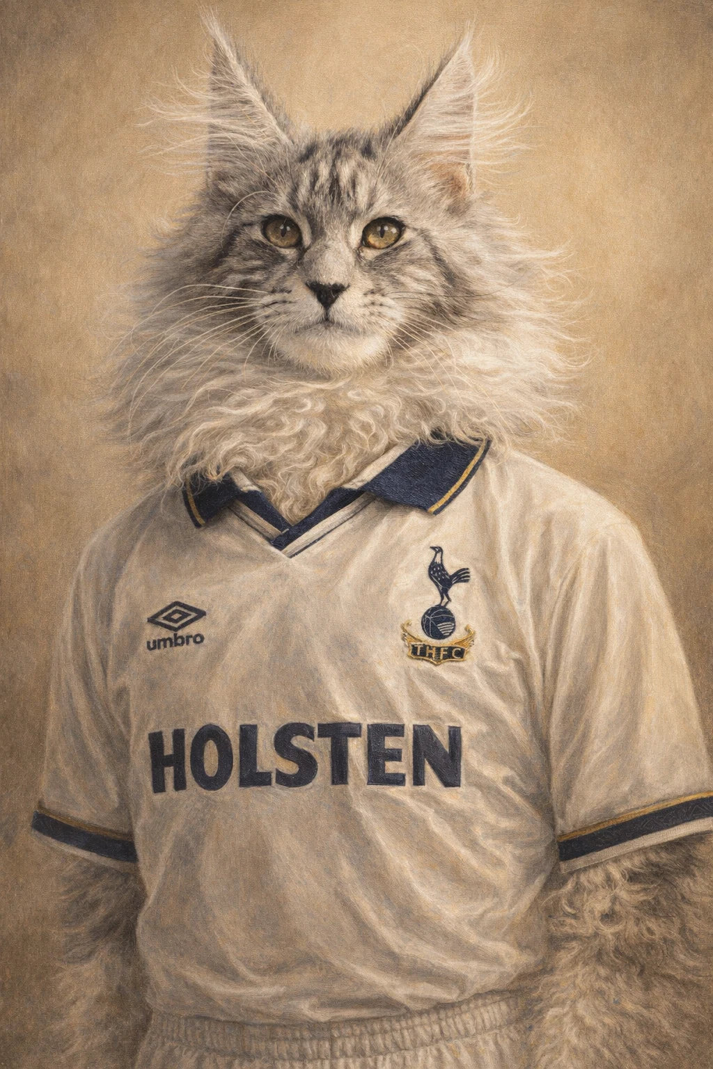 Retro Football — Spurs personalised portrait