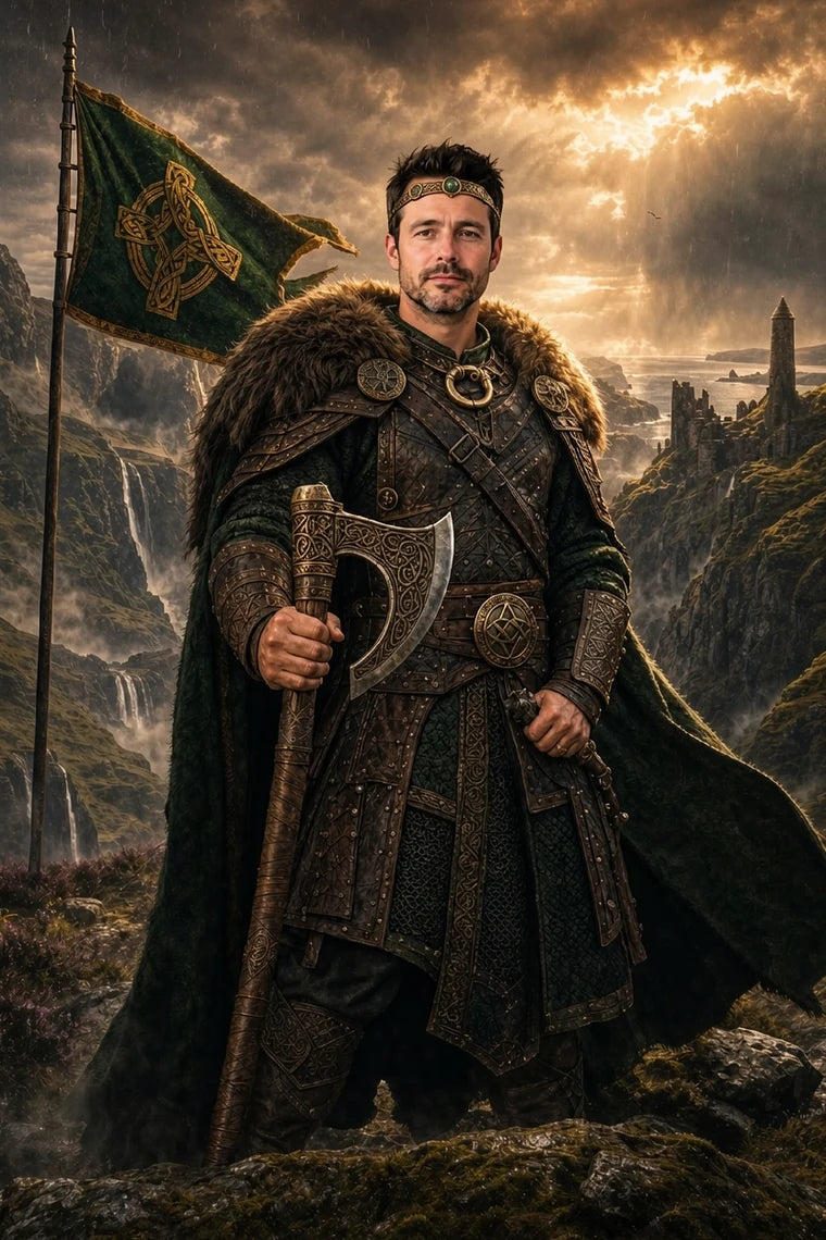 The Celtic King personalised portrait