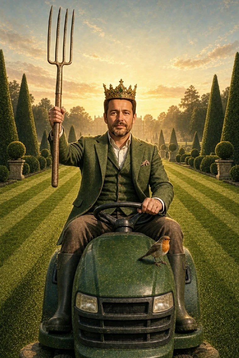The Lawn Emperor personalised portrait