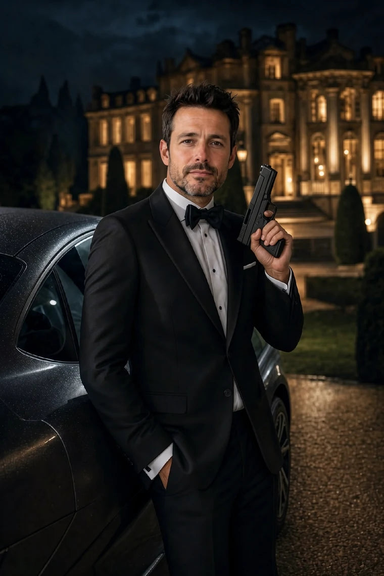 The Secret Agent personalised portrait