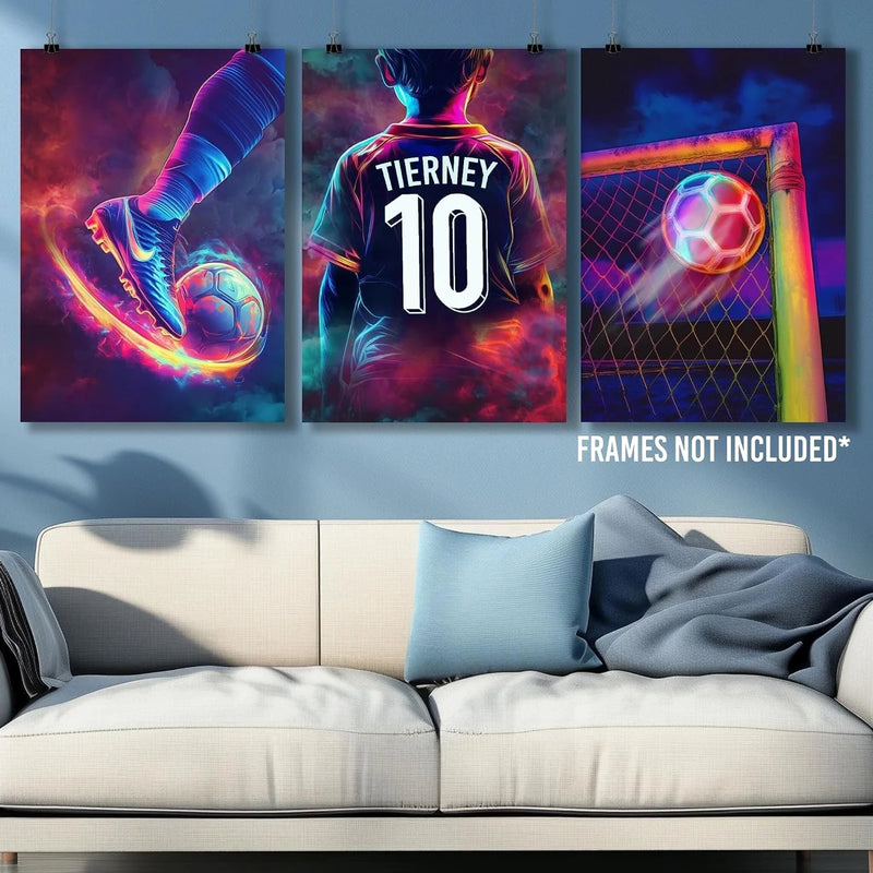Football is Life — Neon / Dark Triple Set
