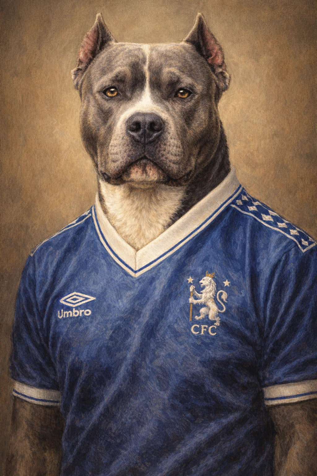 Retro Football — Chelsea portrait style