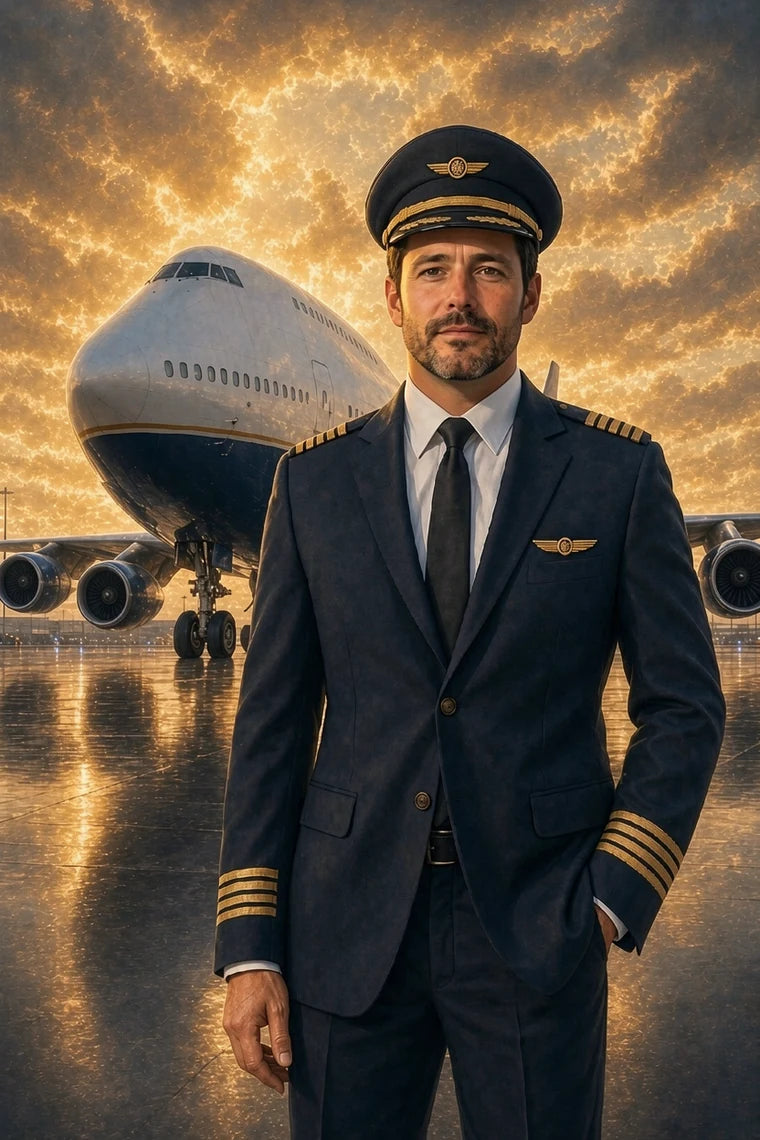 The Airline Captain personalised portrait