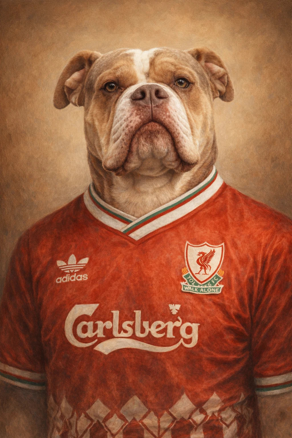 Retro Football — Liverpool personalised portrait