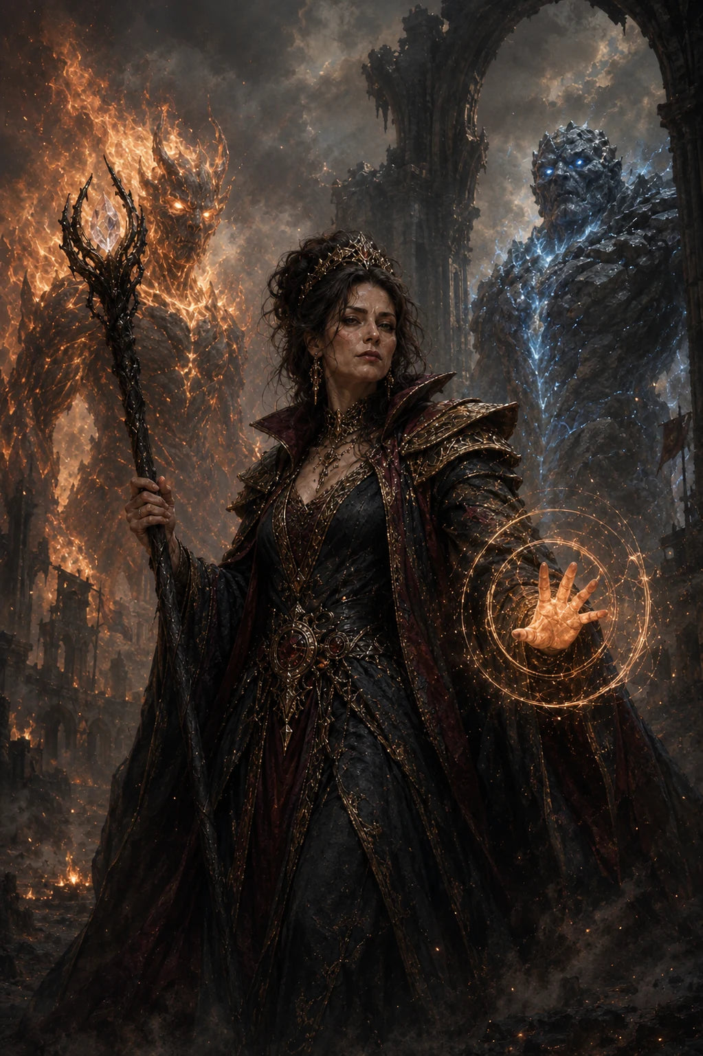 The Dark Enchantress personalised portrait style