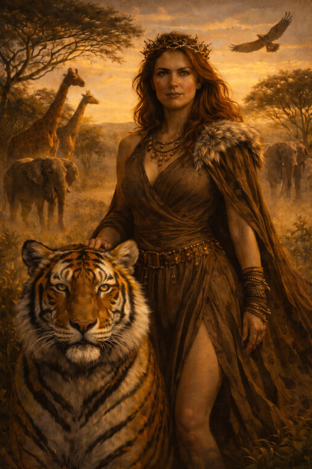 The Queen of the Jungle personalised portrait