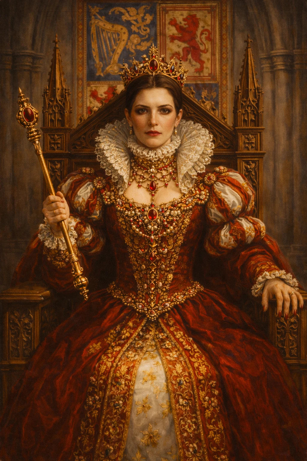 The Regal Monarch personalised portrait